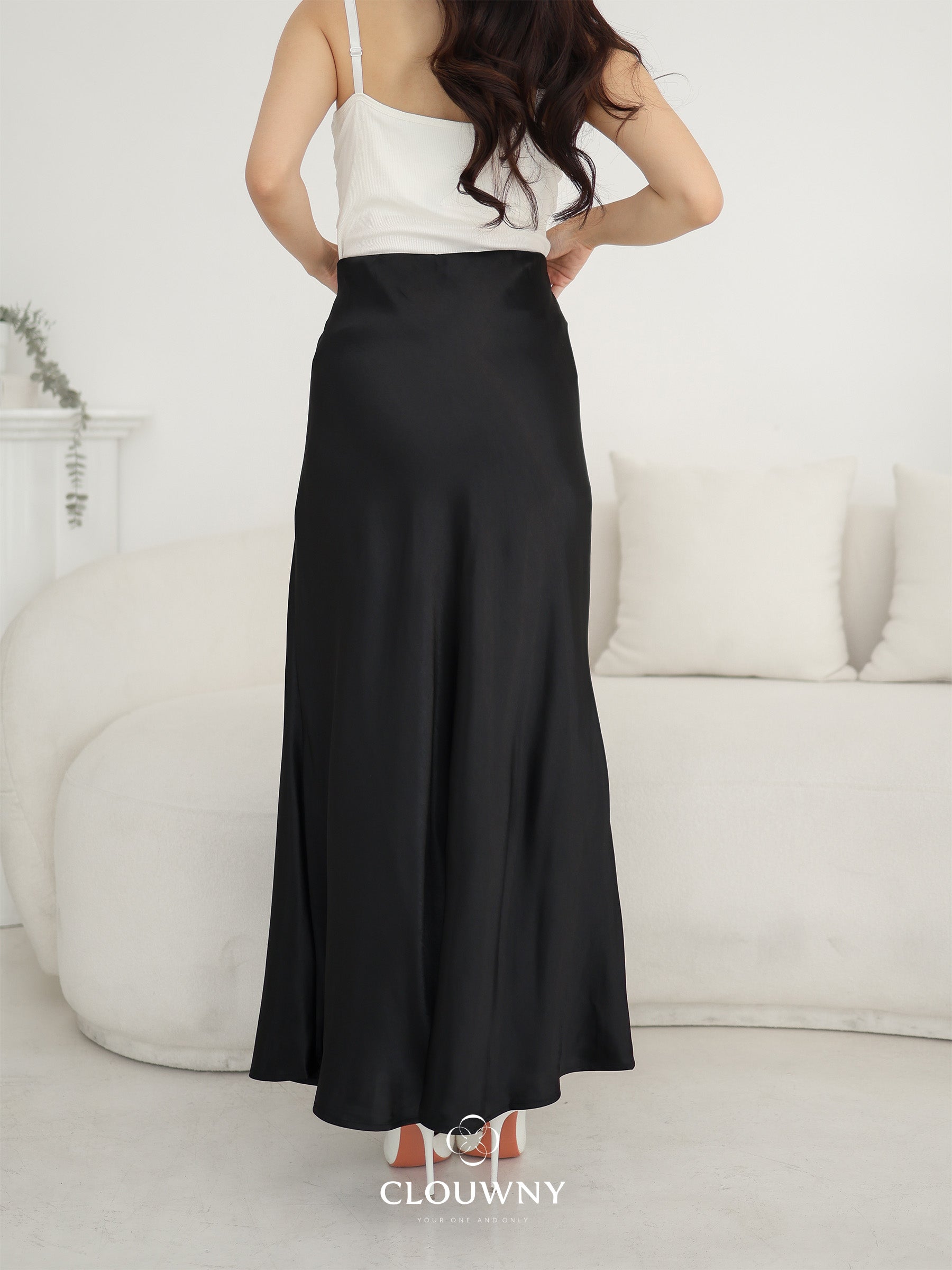 Briela Long Skirt - Black